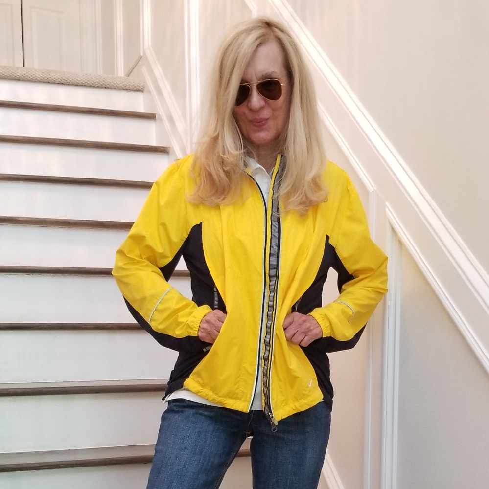 Nike Ex Cond & Cleaned Yellow & Black Jogging Jacket, Large, $29